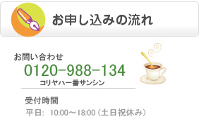 お申し込みの流れ